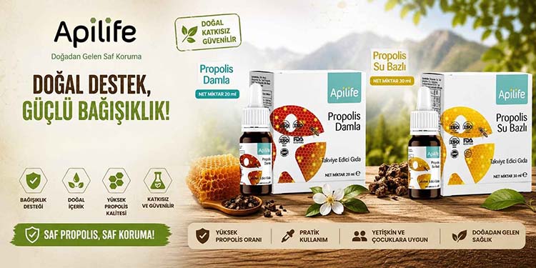 Apilife propolis damla alkol ve su bazlı